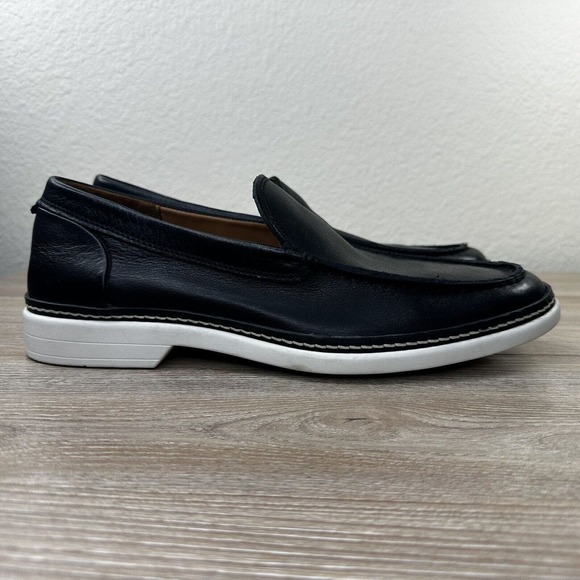 Allen Edmonds "WILDER" Men's‎ Size 9.5 D Black Venetian Slip-On Loafers - Picture 1 of 10